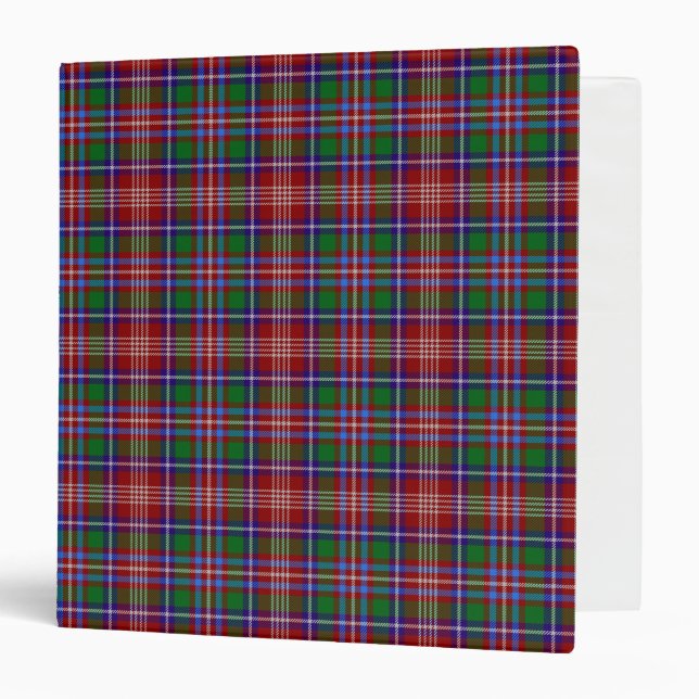 Scottish Clan Ritchie Tartan Plaid 3 Ring Binder (Front/Inside)