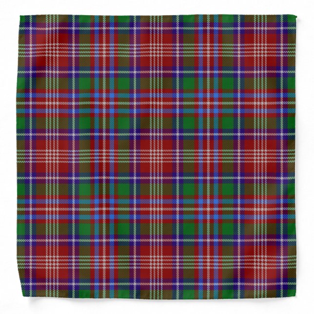 Scottish Clan Ritchie Tartan Plaid Bandana (Front)