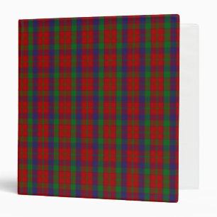 Scottish Clan Robertson Tartan Plaid 3 Ring Binder