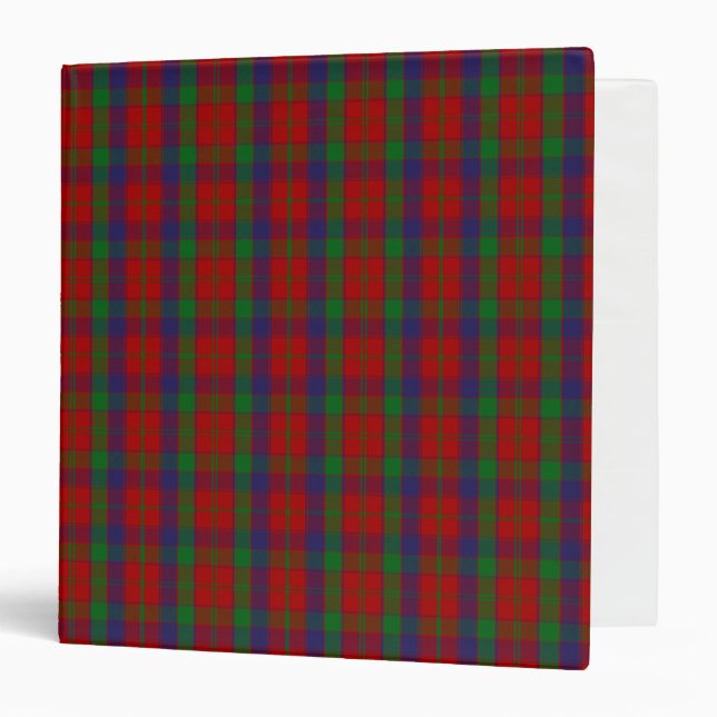Scottish Clan Robertson Tartan Plaid 3 Ring Binder (Front/Inside)