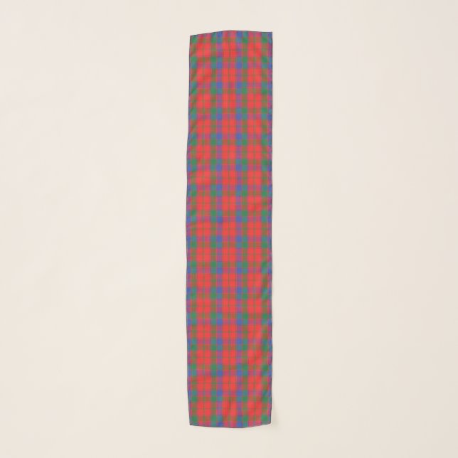 Scottish Clan Robertson Tartan Plaid Scarf (Front)