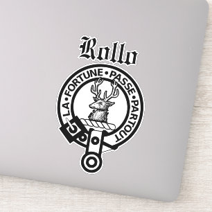 Scottish Clan Rollo Crest Badge Large Sticker