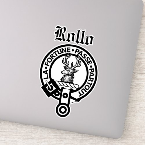 Scottish Clan Rollo Crest Badge Large Sticker