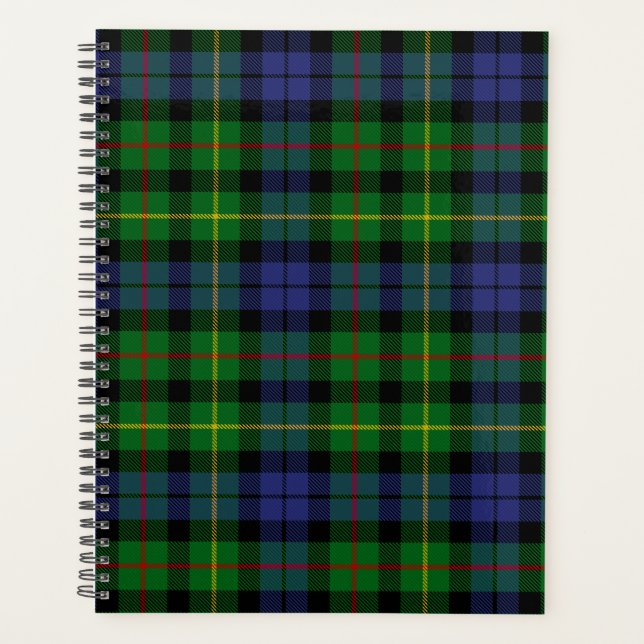 Scottish Clan Rollo Tartan Plaid Planner (Front)