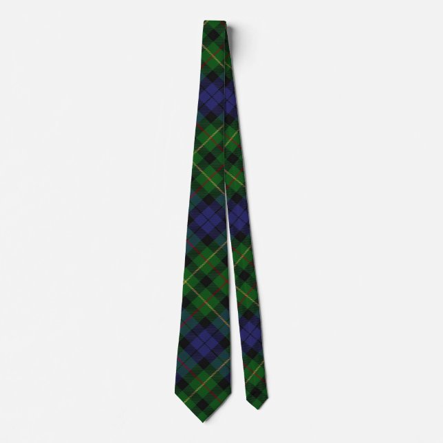 Scottish Clan Rollo Tartan Tie (Front)