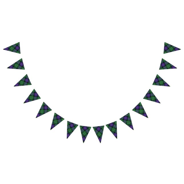 Scottish Clan Rose Hunting Tartan Bunting Flags (All)