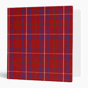Scottish Clan Rose Tartan Plaid 3 Ring Binder