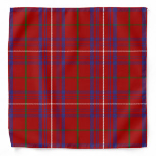 Scottish Clan Rose Tartan Plaid Bandana