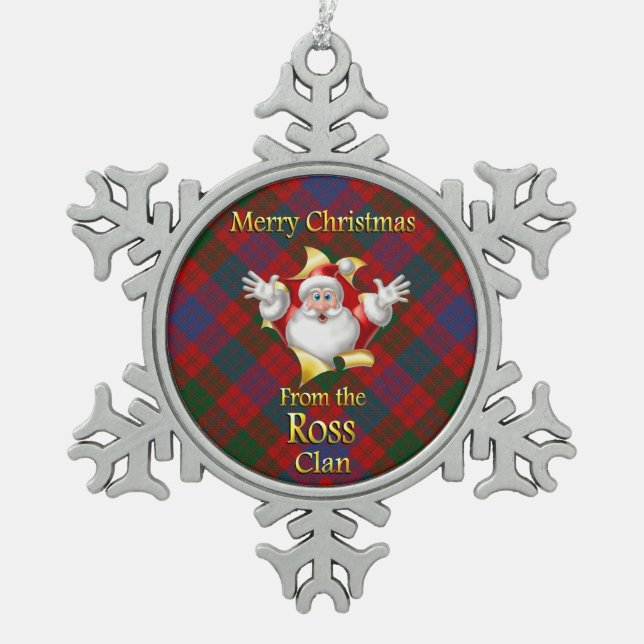 Scottish Clan Ross Christmas Ornament (Front)