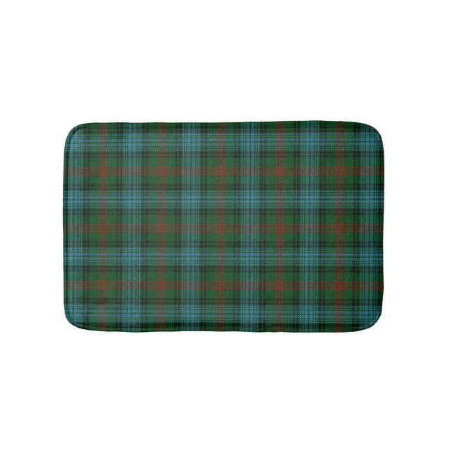 Scottish Clan Ross Hunting Tartan Plaid Bathroom Mat (Front)