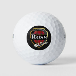 Scottish Clan Ross Personalize Your Name Golf Balls