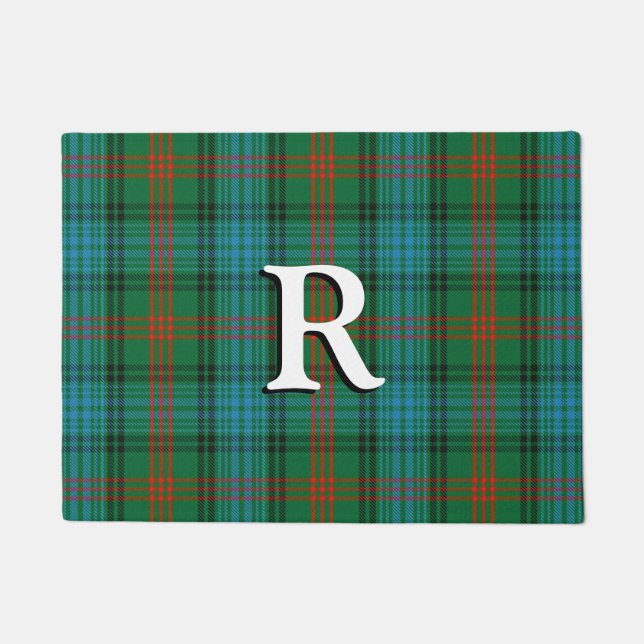 Scottish Clan Ross Tartan Doormat (Front)