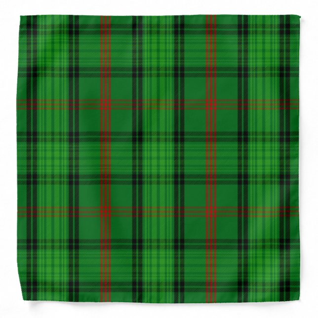 Scottish Clan Ross Tartan Plaid Bandana (Front)