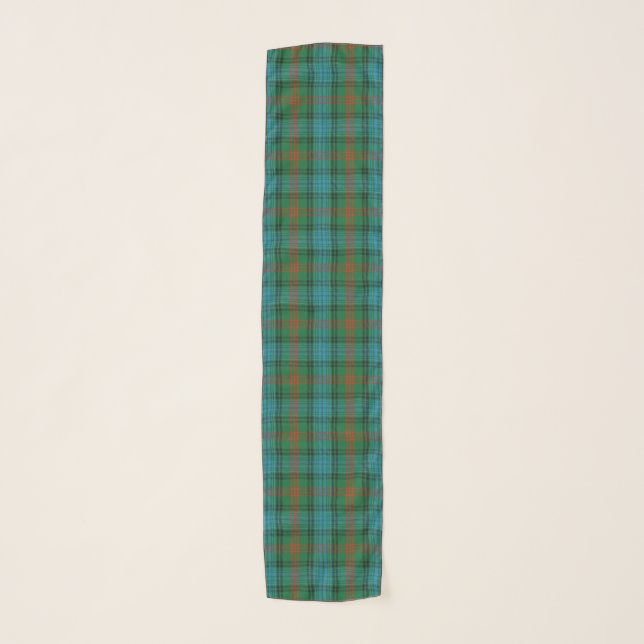 Scottish Clan Ross Tartan Plaid Scarf (Front)