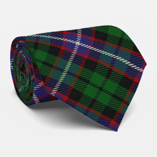 Scottish Clan Russell Letter R Monogram Tartan Neck Tie