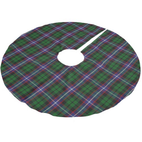 Scottish Clan Russell Tartan Brushed Polyester Tree Skirt