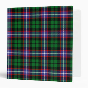 Scottish Clan Russell Tartan Plaid 3 Ring Binder