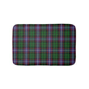 Scottish Clan Russell Tartan Plaid Bathroom Mat