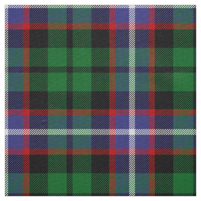 Scottish Clan Russell Tartan Plaid Fabric (Swatch)
