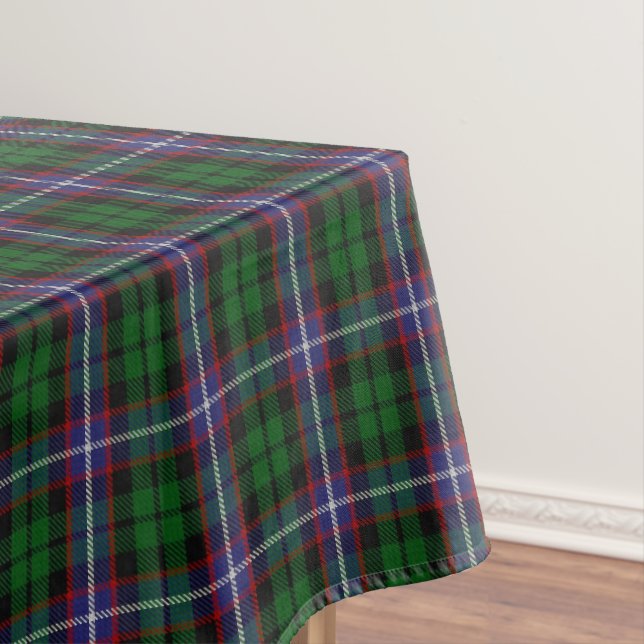 Scottish Clan Russell Tartan Tablecloth (In Situ)