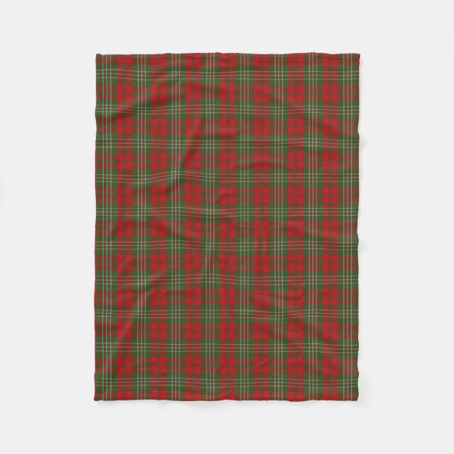 Scottish Clan Scott Classic Tartan Fleece Blanket (Front)