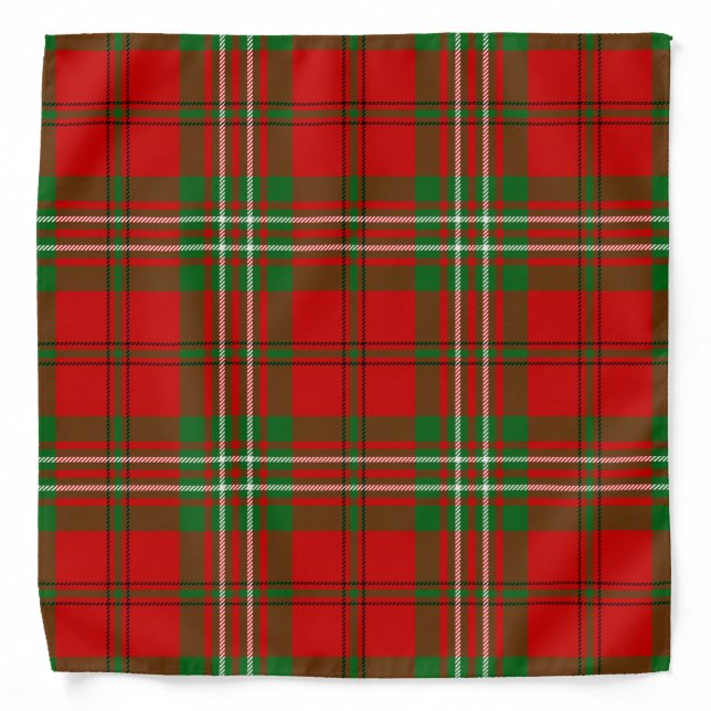 Scottish Clan Scott Tartan Plaid Bandana (Front)