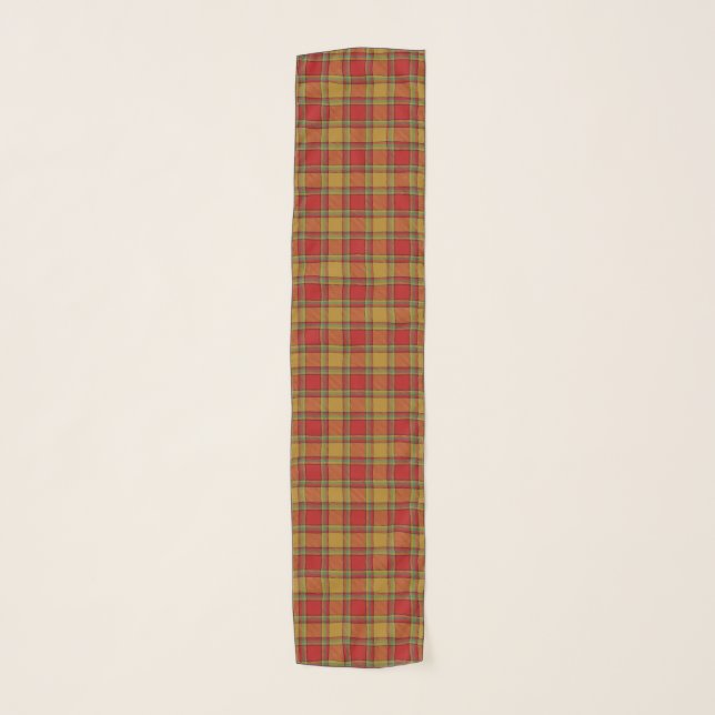 Scottish Clan Scrymgeour Tartan Plaid Scarf (Front)