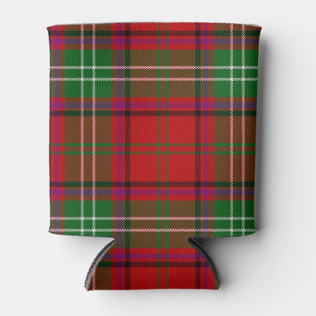 Scottish Clan Seton Tartan Plaid Can Cooler (Front)