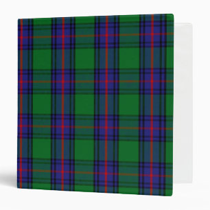 Scottish Clan Shaw Tartan Plaid 3 Ring Binder