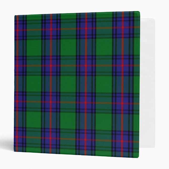 Scottish Clan Shaw Tartan Plaid 3 Ring Binder (Front/Inside)