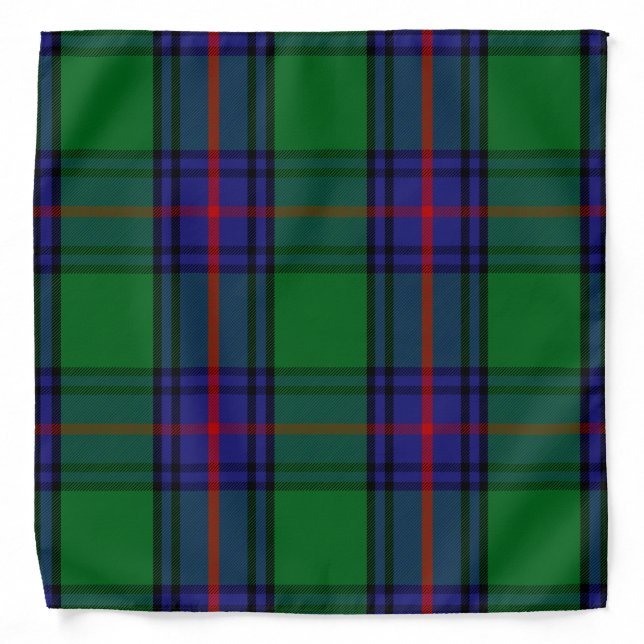 Scottish Clan Shaw Tartan Plaid Bandana (Front)