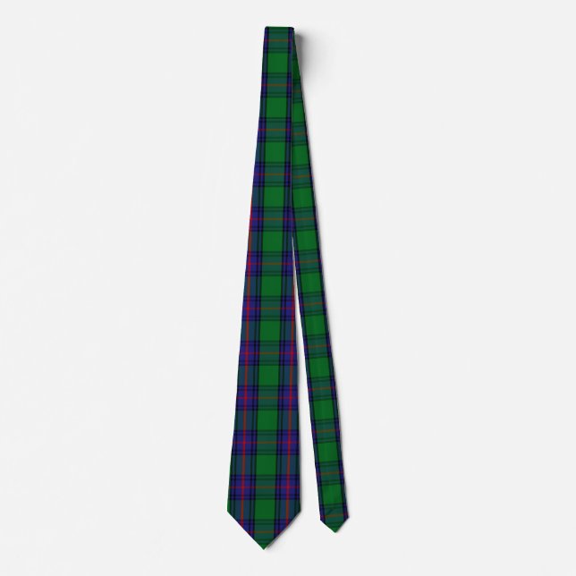 Scottish Clan Shaw Tartan Plaid Neck Tie (Front)