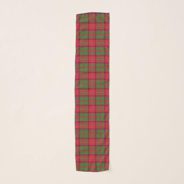 Scottish Clan Shaw Tartan Plaid Scarf (Front)