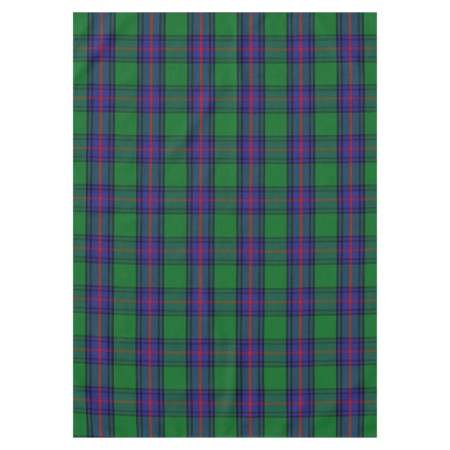 Scottish Clan Shaw Tartan Plaid Tablecloth (Front)