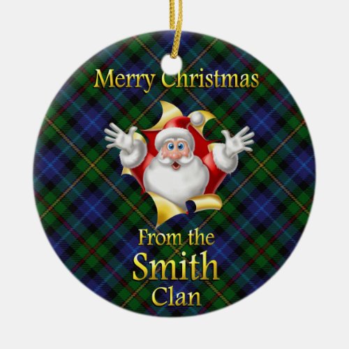 Scottish Clan Smith Christmas Ornament