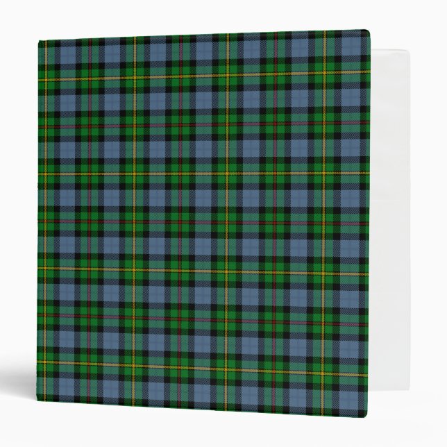 Scottish Clan Smith Tartan Plaid 3 Ring Binder (Front/Inside)