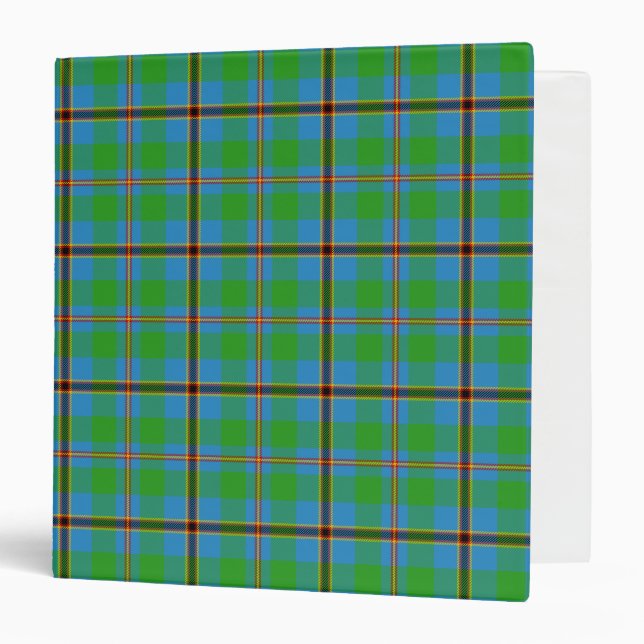 Scottish Clan Snodgrass Tartan Plaid 3 Ring Binder (Front/Inside)