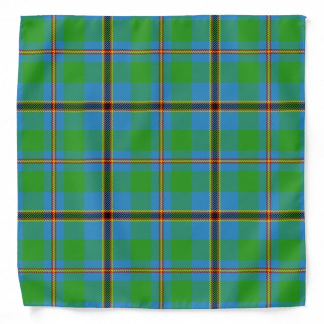 Scottish Clan Snodgrass Tartan Plaid Bandana (Front)