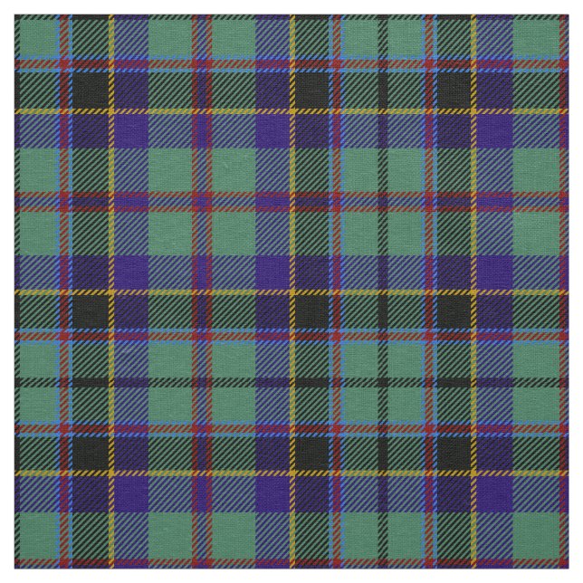 Scottish Clan Stevenson Tartan Plaid Fabric (Swatch)