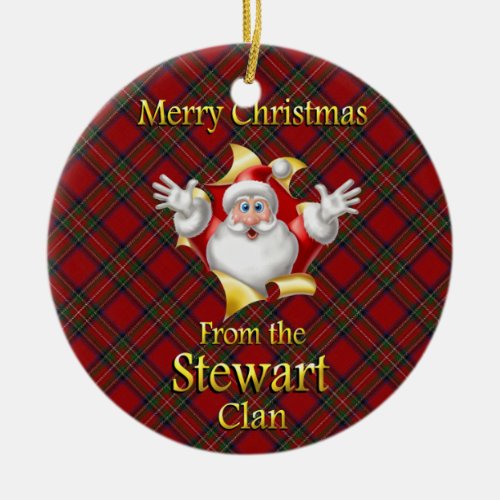 Scottish Clan Stewart Christmas Ornament