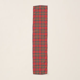 Scottish Clan Stewart Red Tartan Plaid Scarf
