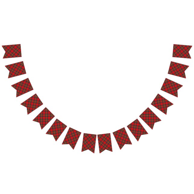 Scottish Clan Stewart Stuart Tartan Bunting Flags (All)