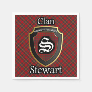 Scottish Clan Stewart Tartan Napkin