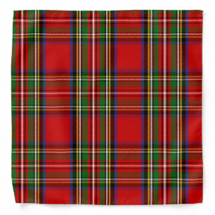 Scottish Clan Stewart Tartan Plaid Bandana