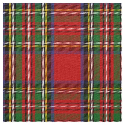 Scottish Clan Stewart Tartan Plaid Fabric