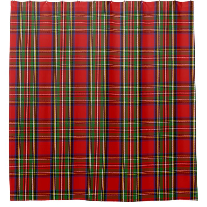 Scottish Clan Stewart Tartan Plaid Shower Curtain | Zazzle.com