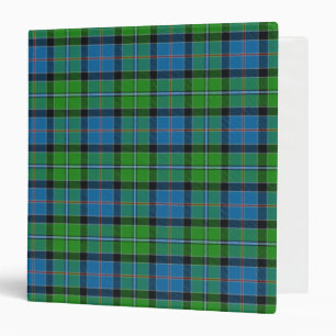 Scottish Clan Stirling Tartan Plaid 3 Ring Binder