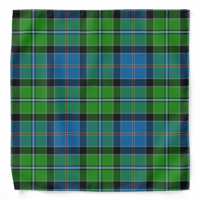 Scottish Clan Stirling Tartan Plaid Bandana (Front)