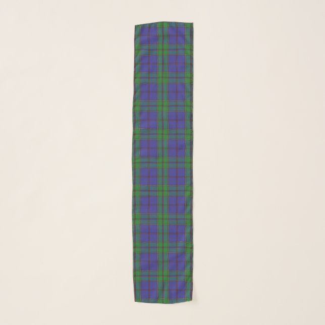 Scottish Clan Strachan Tartan Plaid Scarf (Front)