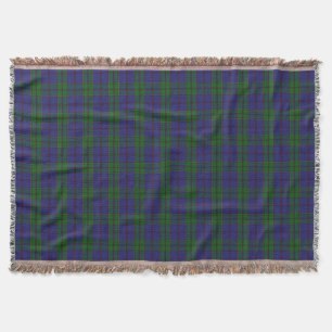 Scottish Clan Strachan Tartan Throw Blanket